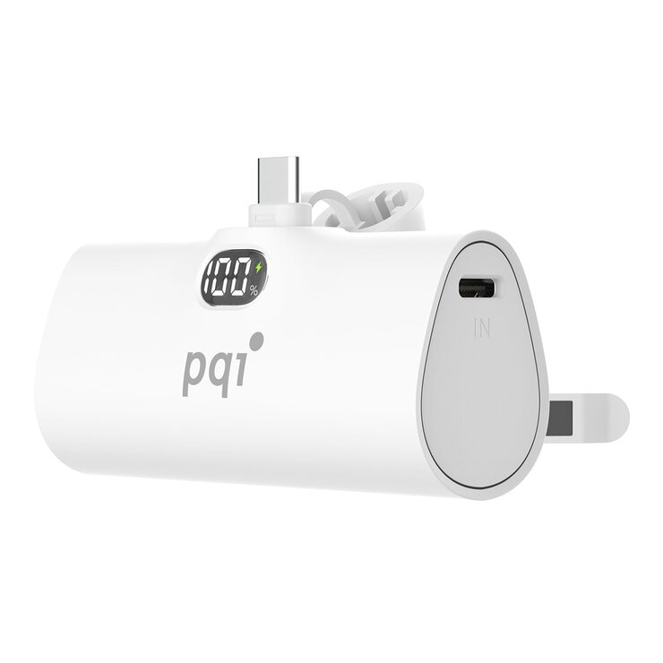 PQI USB-C 20W 快充口袋行動電源 PD05 兩入組 白色