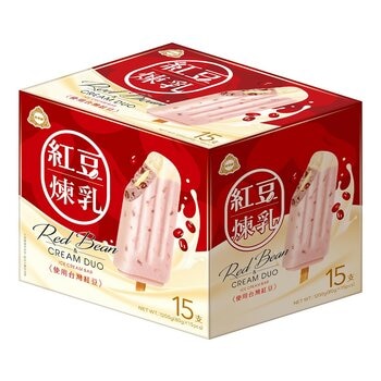 杜老爺 紅豆煉乳雪糕 80公克 X 15枝