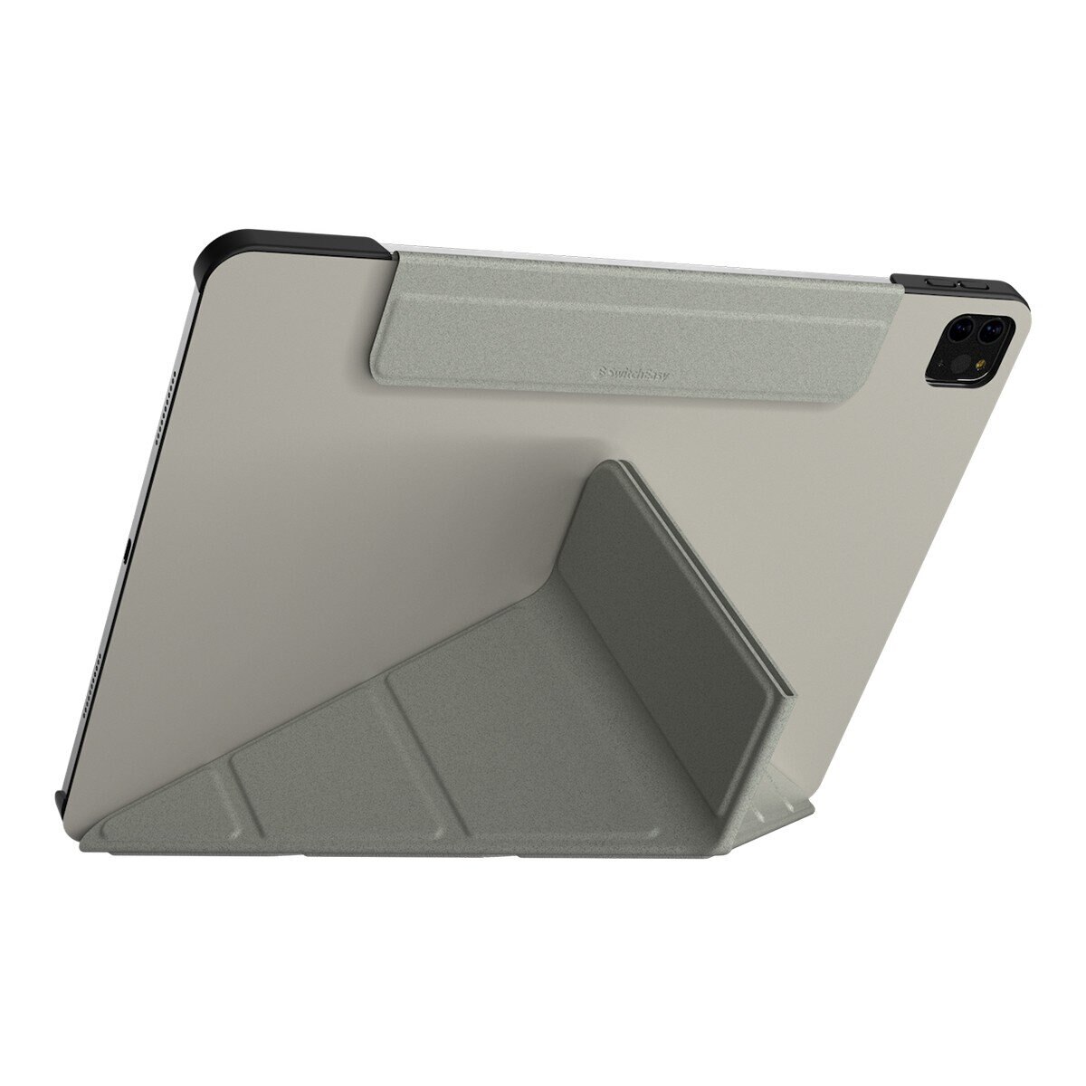 SwitchEasy Origami 全方位多角度支架保護套 iPad Air 13吋 M3 / M2 & iPad Pro 12.9吋 2022 M2 - 2018 星光白