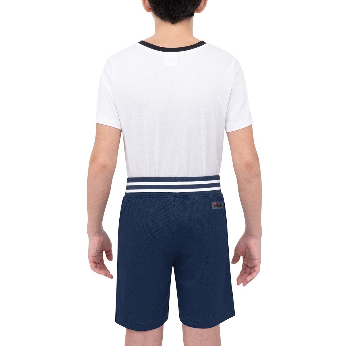 Fila 兒童短褲兩件組 藍/深藍組合 S