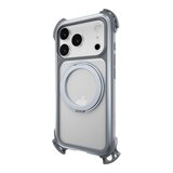 MAGEASY Odyssey Ultra M 終極防摔磁吸支架掛繩手機殼 iPhone 17 Pro(迷霧/岩石灰) + 鏡頭保護貼Lenz 鈦合金(鈦白) + Vetro 9H 鋼化玻璃保護膜