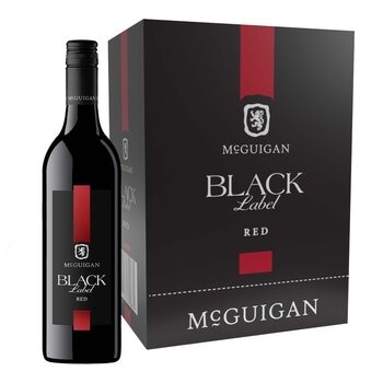 McGuigan 黑標紅葡萄酒 750毫升 X 6瓶