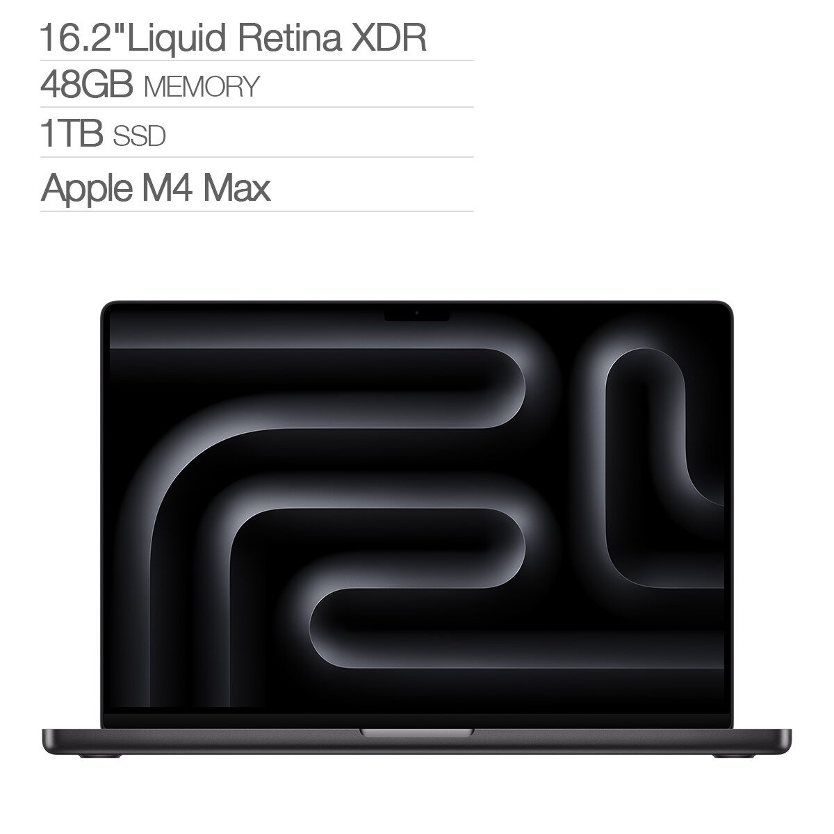 Apple MacBook Pro 16吋 搭配 M4 Max 晶片 16 核心 CPU 40 核心 GPU 48GB 1TB SSD 太空黑色