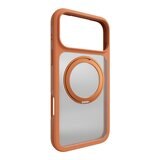 MAGEASY MagStand 360 M 磁吸旋轉支架防摔手機殼 iPhone 17 Pro Max(珊瑚) + 鏡頭保護貼Lenz 鈦合金(午夜鈦) + Vetro 9H 鋼化玻璃保護膜