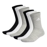 Adidas 男中筒襪六入組