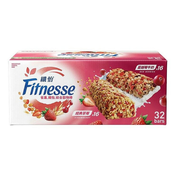 雀巢纖怡 草莓穀物棒 & 蔓越莓牛奶穀物棒 23.5公克 X 32條