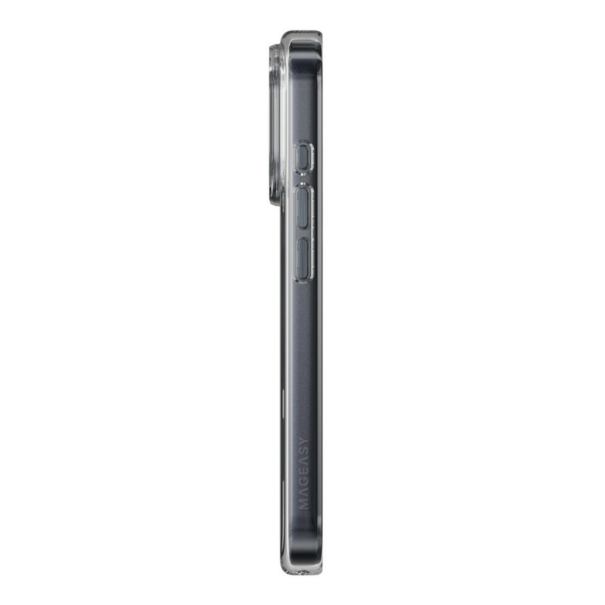 MAGEASY Bright M 不發黃軍規磁吸透明殼 iPhone 17 Pro(午夜磁圈) + 鏡頭保護貼Lenz鈦合金(午夜鈦) + Vetro 9H 鋼化玻璃保護膜