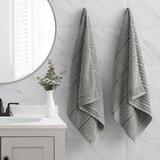 Welhome 波紋純棉浴巾 76公分 X 147公分 灰