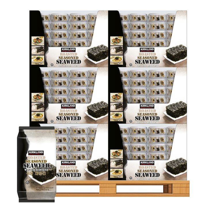 科克蘭 韓國鹽烤海苔 17公克 X 10入 X 144袋