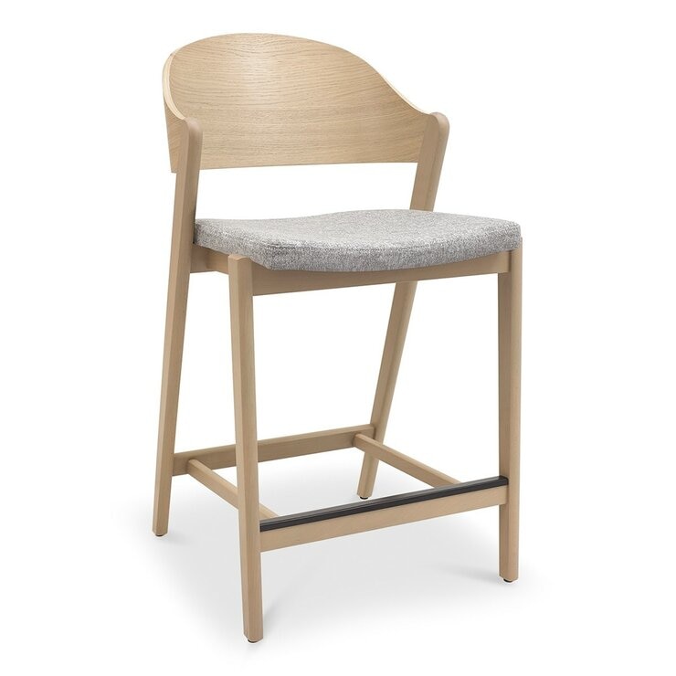 Bentley Designs Vega 布面吧檯椅
