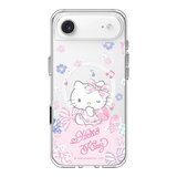 犀牛盾 iPhone 17 系列 Clear (MagSafe兼容) 抗黃化透明防摔手機殼 Hello Kitty + 9H 抗藍光鋼化玻璃保護貼