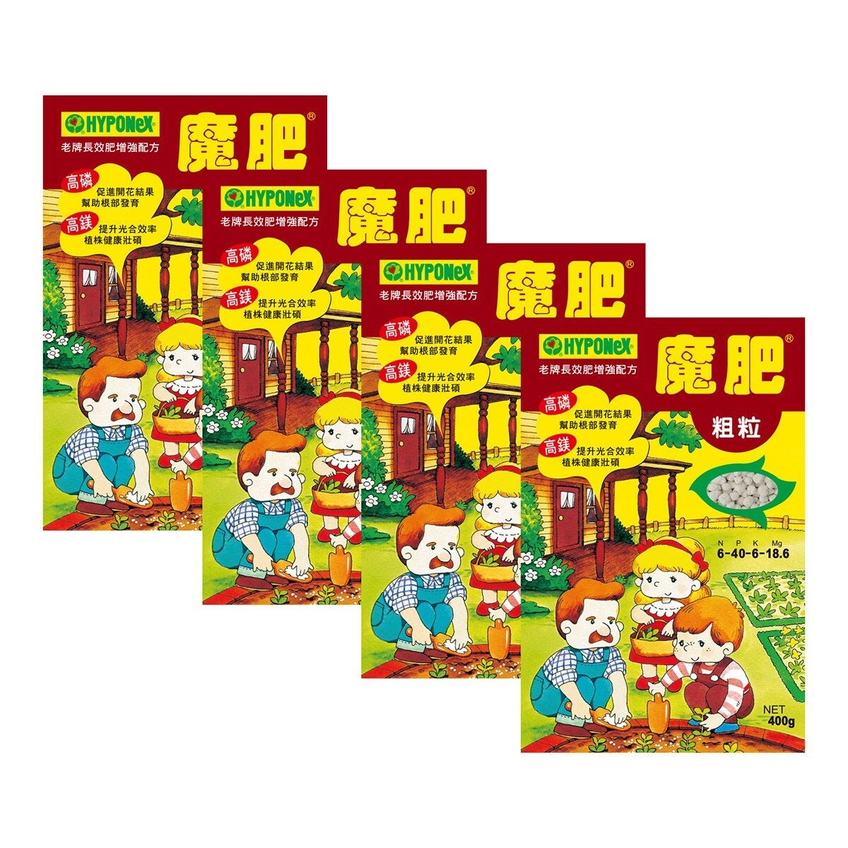 花寶魔肥 粗粒 400公克 X 4入 花寶魔肥 粗粒 400公克 X 4入