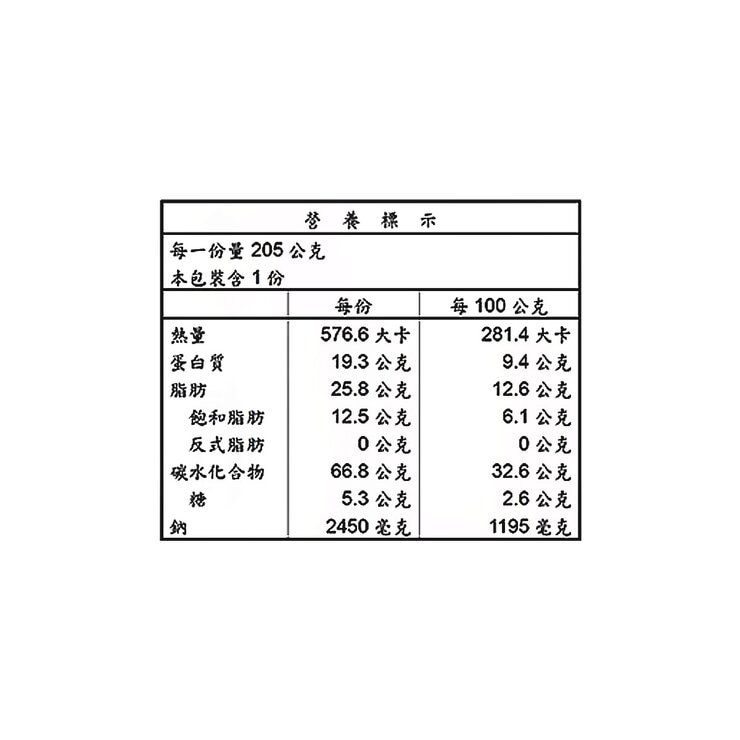 台酒 陳紹雞肉麵 205公克 X 6包