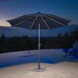 Sunvilla 10呎 LED 戶外遮陽傘 藍色