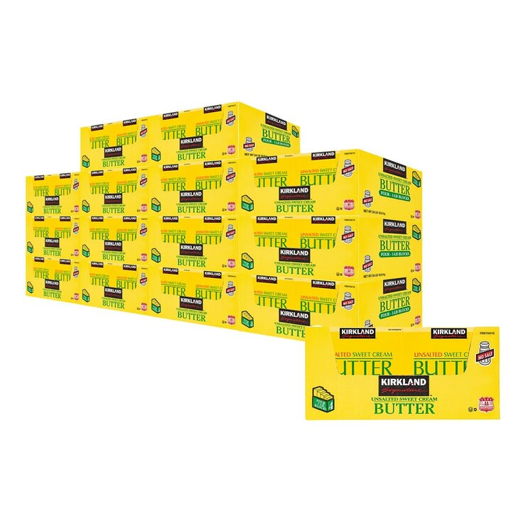 科克蘭 冷藏無鹽奶油 453公克 X 4入