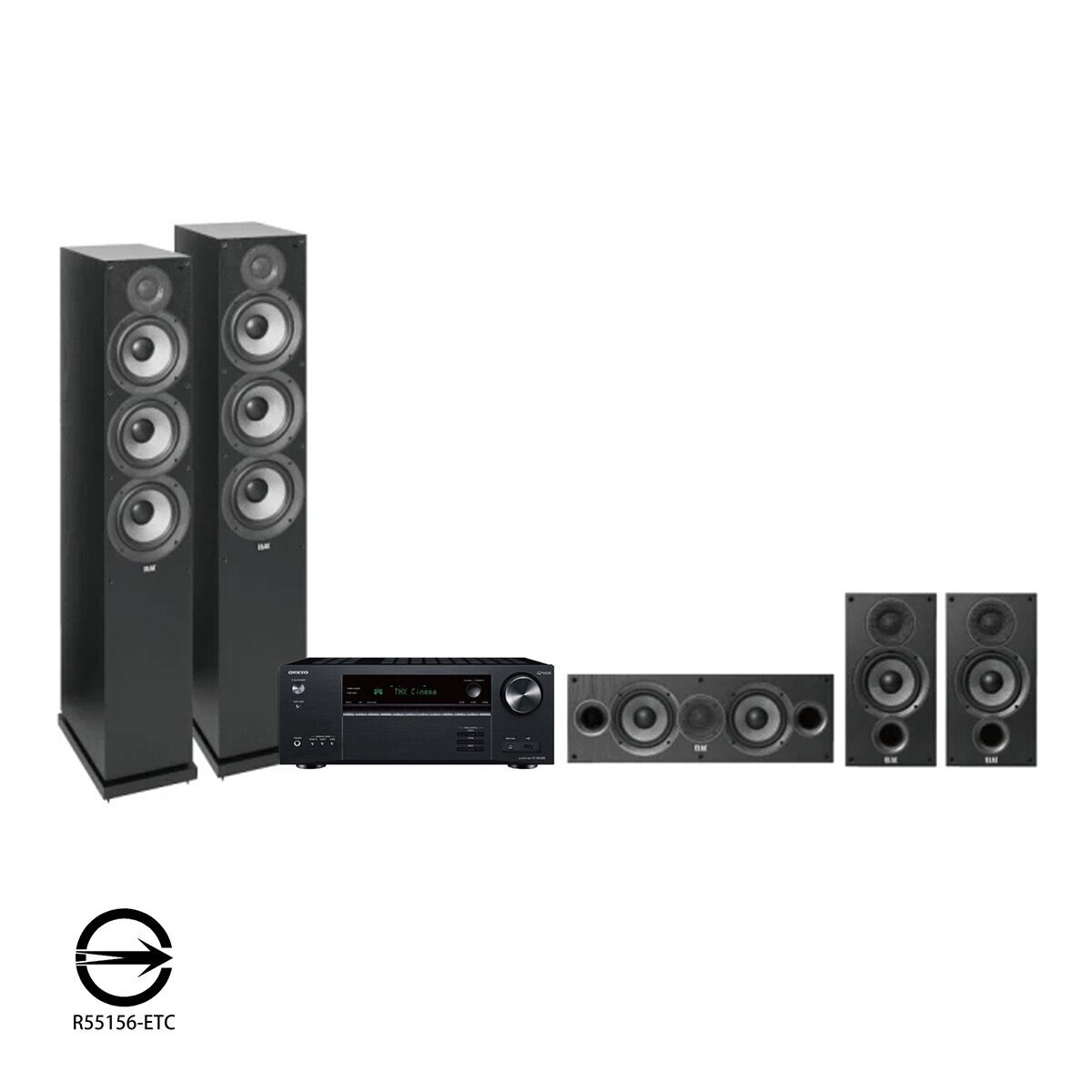 ONKYO ELAC 五聲道家庭劇院組合 TXNR6100.DF62.DC52.DB52