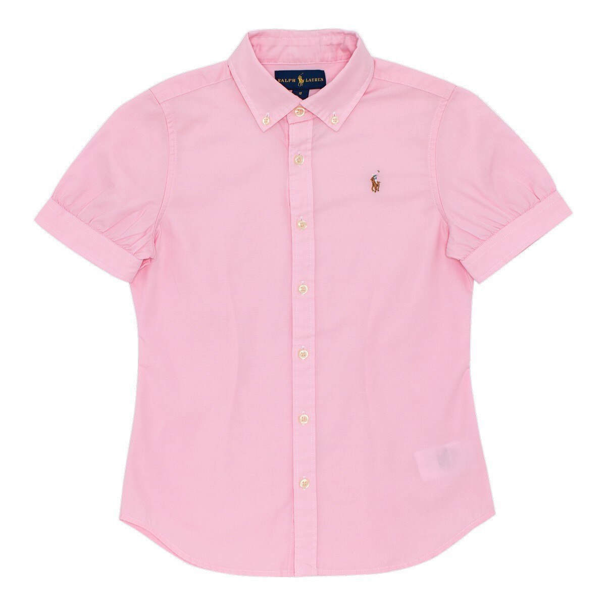 Polo Ralph Lauren 女童短袖襯衫 粉紅 14