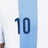 Fila 兒童足球短袖套組 白/藍 M