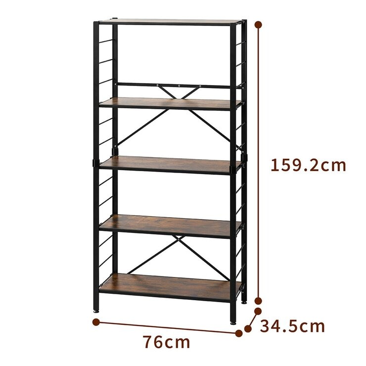 IRIS OHYAMA 萬能摺疊層架 5層 #KRSR-5
