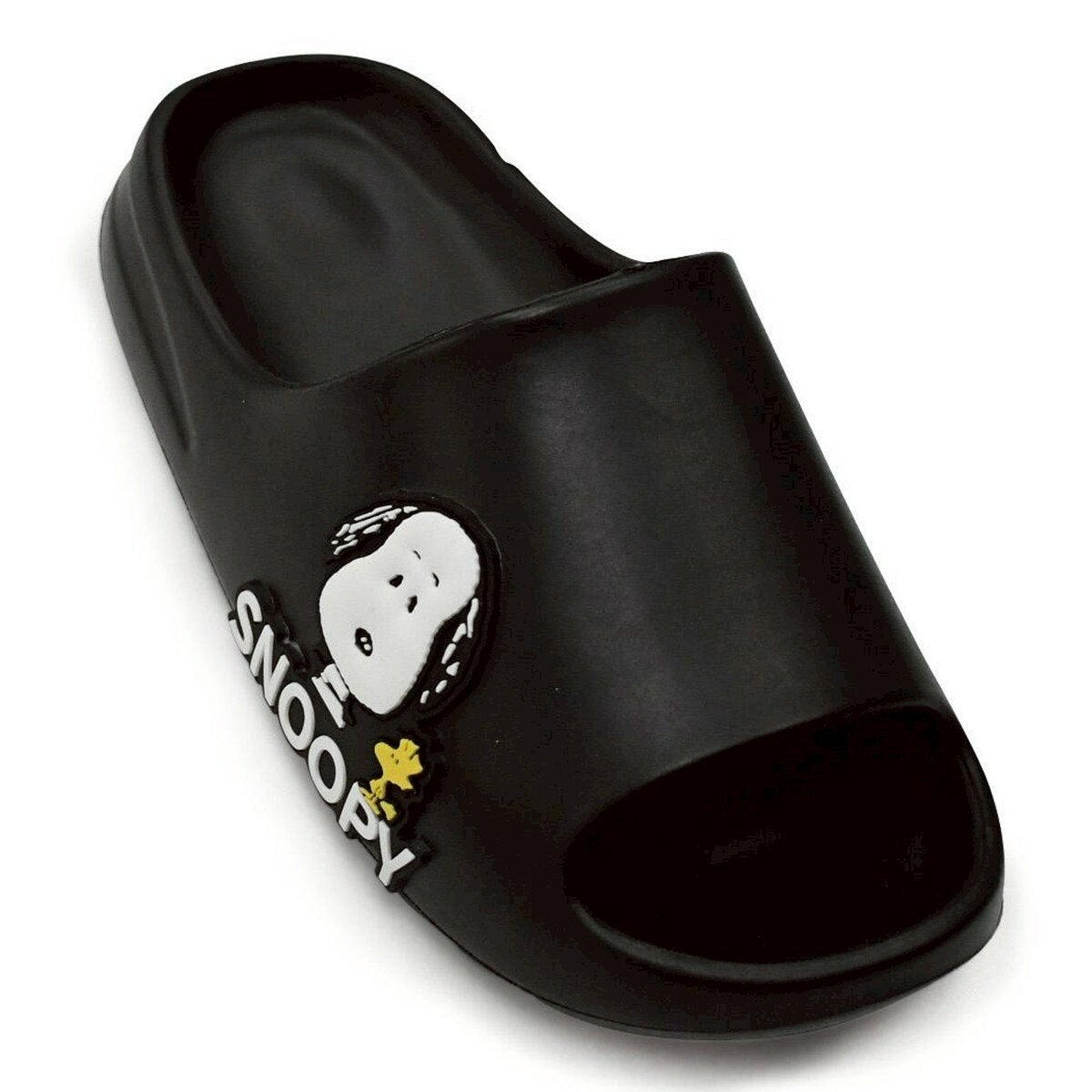 Snoopy 厚底柔軟拖鞋 黑 Snoopy 厚底柔軟拖鞋 黑