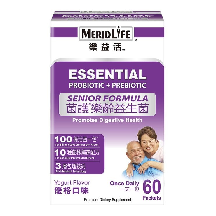 MeridLife Essential Probiotic + Prebiotic Senior Formula 2 g X 60-Packet