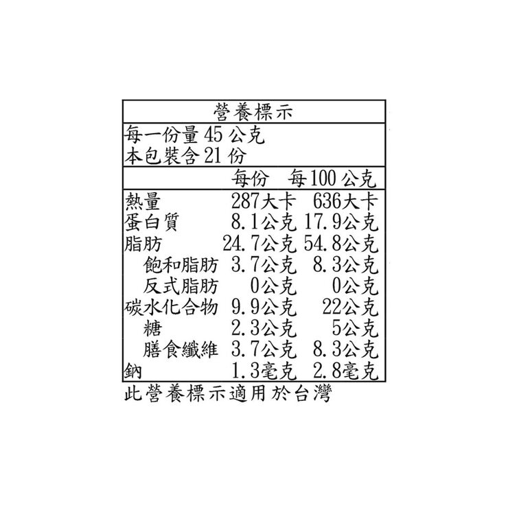 科克蘭 無調味綜合堅果隨手包 45公克 X 21包