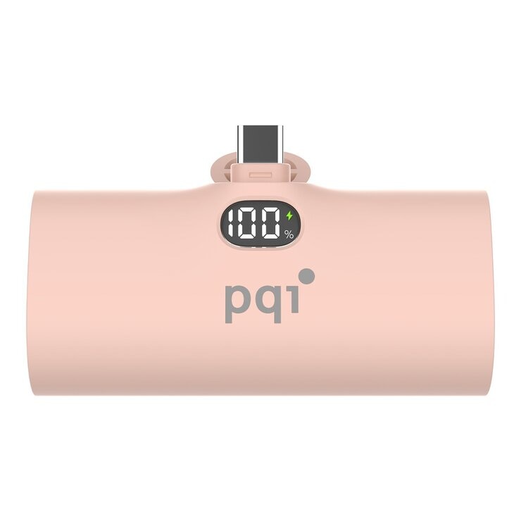 PQI USB-C 20W 快充口袋行動電源 PD05 兩入組 粉紅色