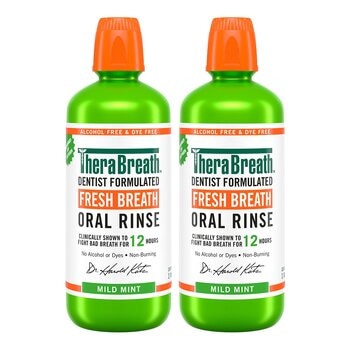 TheraBreath 凱斯博士 漱口水 溫和薄荷 1公升 X 2入組