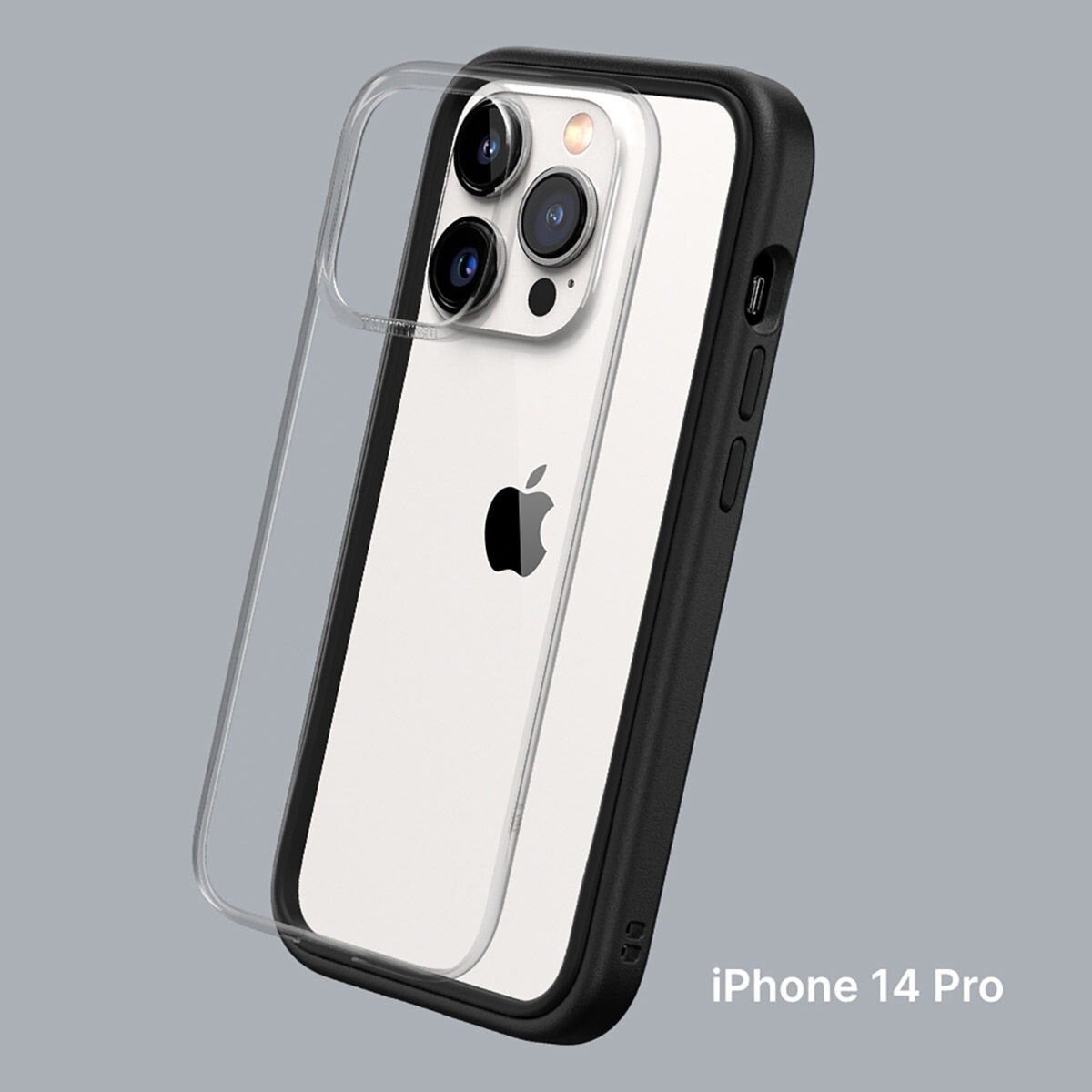 犀牛盾 iPhone 14 Pro MOD NX 防摔手機殼 + 9H 3D滿版螢幕玻璃保護貼 黑