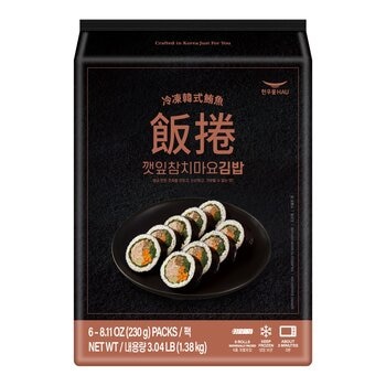 Hau 冷凍韓式鮪魚飯捲 230公克 X 6入