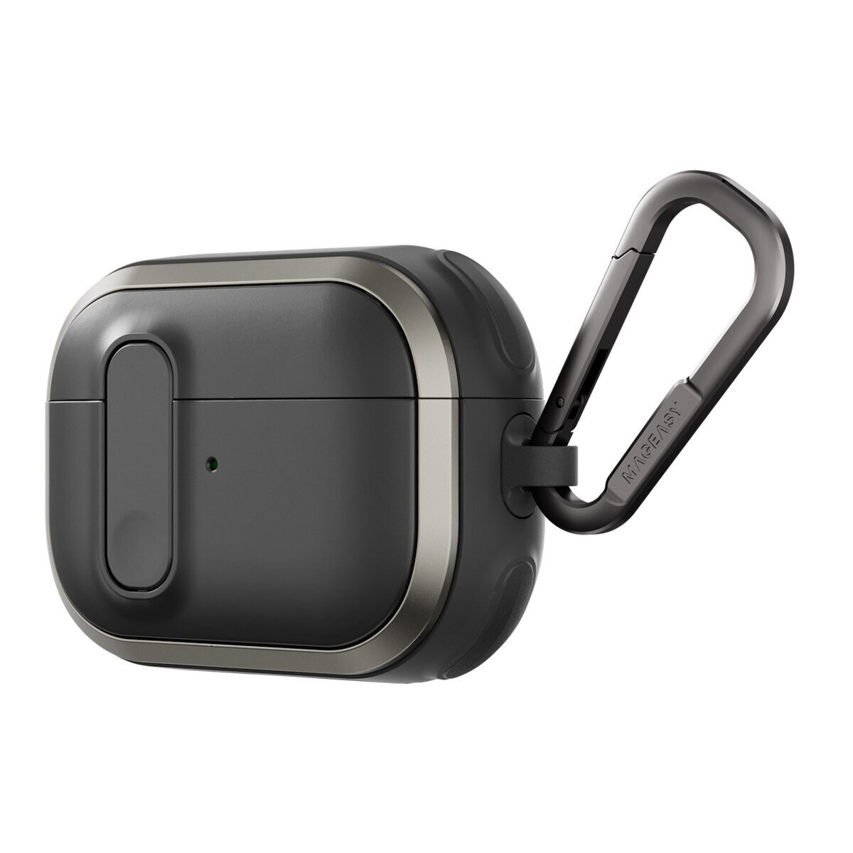 MAGEASY Odyssey 抗衝擊磁扣耳機殼 AirPods 1 & 2 金屬黑 MAGEASY Odyssey 抗衝擊磁扣耳機殼 AirPods 1 & 2 金屬黑