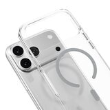 MAGEASY Bright M 不發黃軍規磁吸透明殼 iPhone 17 Pro Max(迷霧磁圈) + 鏡頭保護貼Lenz鈦合金(迷霧鈦) + Vetro 9H 鋼化玻璃保護膜