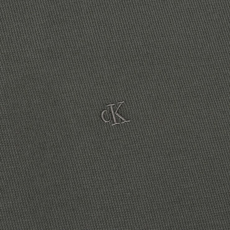 Calvin Klein 男短袖Polo衫 深灰