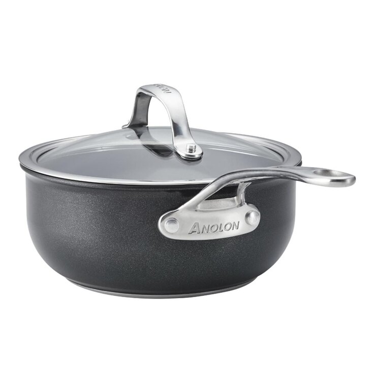ANOLON ANOLON X SearTech 導磁不沾單柄湯鍋 含玻璃上蓋 20公分