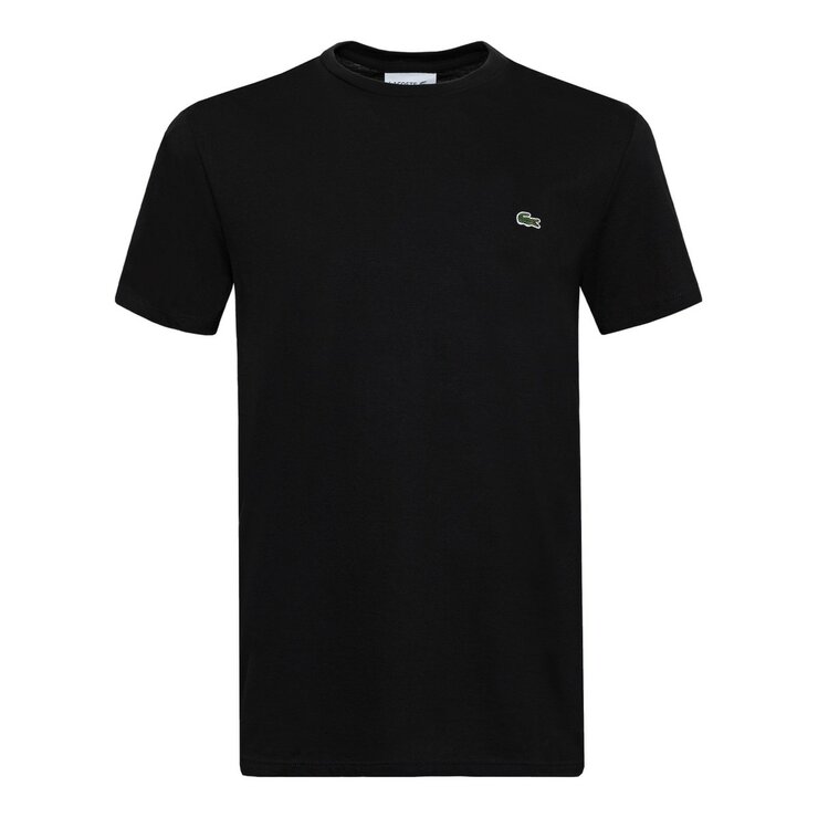 Lacoste 男純棉圓領短袖上衣 黑 Lacoste 男純棉圓領短袖上衣 黑