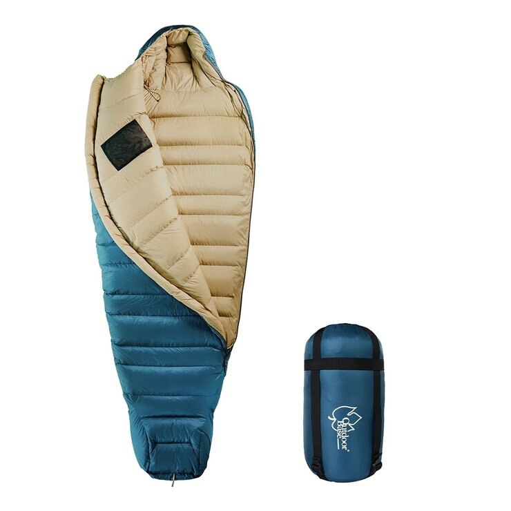 OutdoorBase 羽絨睡袋 藍 右拉鍊 OutdoorBase 羽絨睡袋 藍 右拉鍊