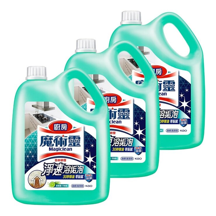 魔術靈 廚房清潔劑 萊姆香 3800毫升 X 3入