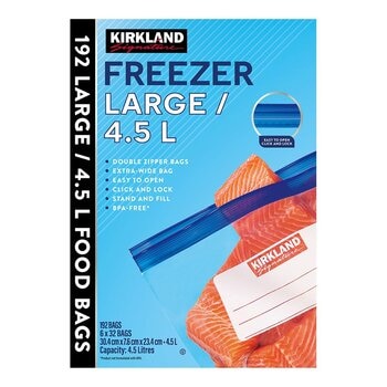 Kirkland Signature 科克蘭 夾鏈冷凍保鮮袋 (大) 32入 X 6盒