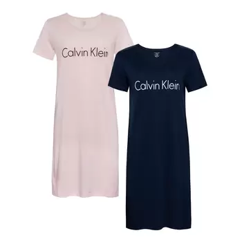 Calvin Klien 女短袖連身睡衣兩入組 Calvin Klien 女短袖連身睡衣兩入組