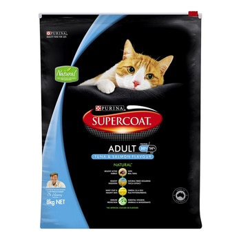 SUPERCOAT 斯博康 鮭魚鮪魚口味毛髮潤澤配方乾貓糧 8公斤 SUPERCOAT 斯博康 鮭魚鮪魚口味毛髮潤澤配方乾貓糧 8公斤