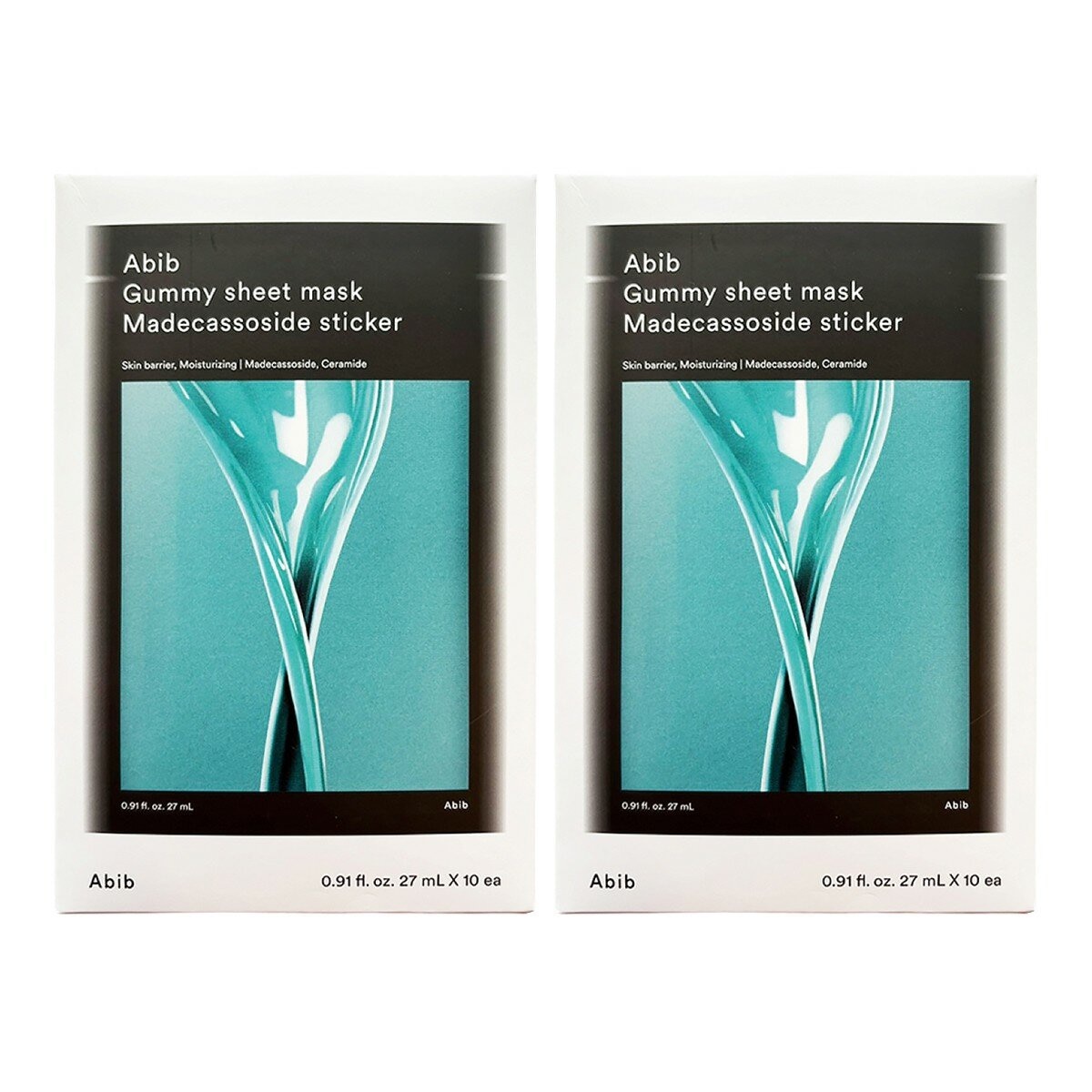 Abib 口香糖積雪草面膜 10片 X 2入