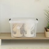 IRIS OHYAMA 透明扣式收納箱 39公升 X 3入