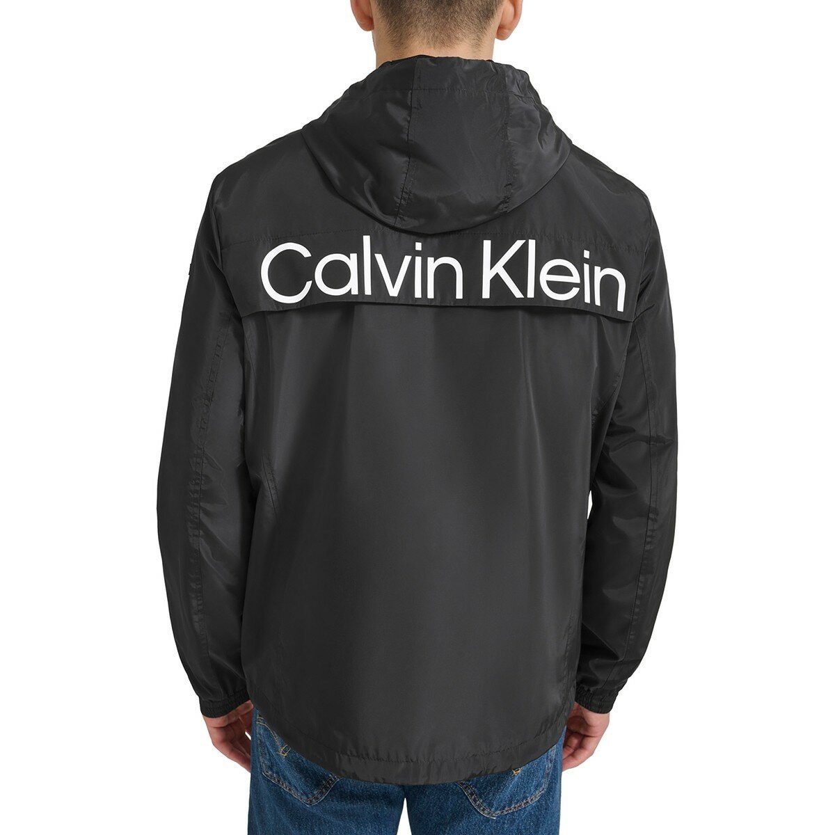 Calvin Klein 男防風防潑水外套 黑