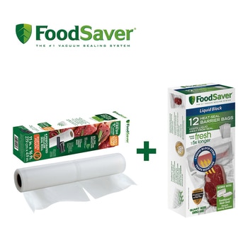 Foodsaver 真空汁液防滲袋+分裝卷各1盒 Foodsaver 真空汁液防滲袋+分裝卷各1盒