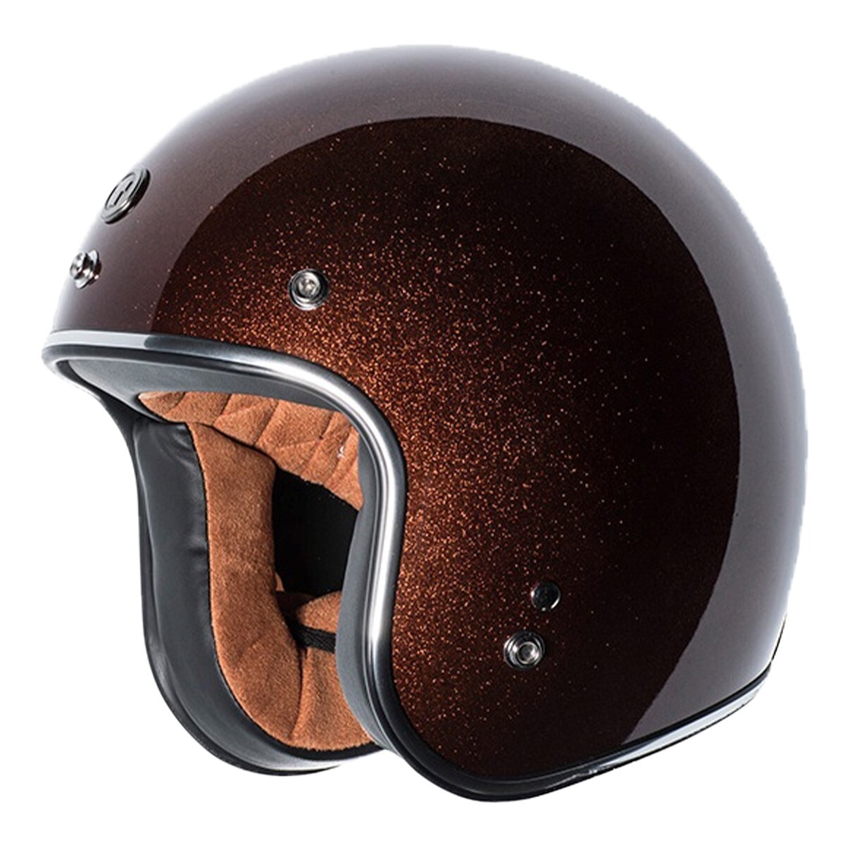 Torc T-50 Super Flake 3/4 半罩式防護頭盔 啤酒棕金蔥 M