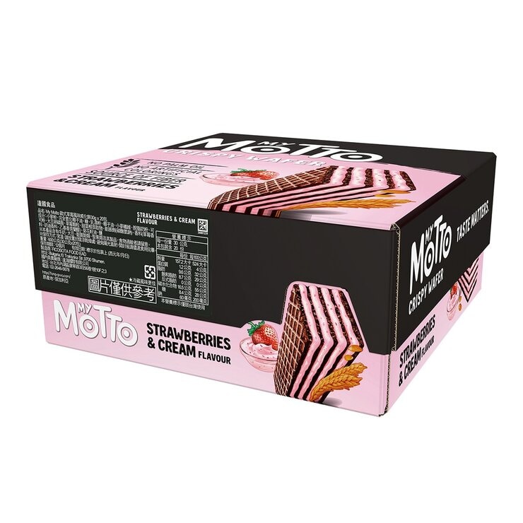 MY MOTTO 歐式草莓風味威化餅 30公克 X 20包