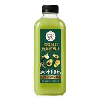 純在 酪梨雪梨綜合果蔬汁 1.2公升