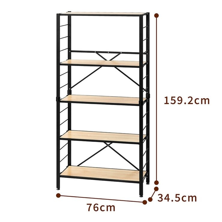 IRIS OHYAMA 萬能摺疊層架 5層 #KRSR-5