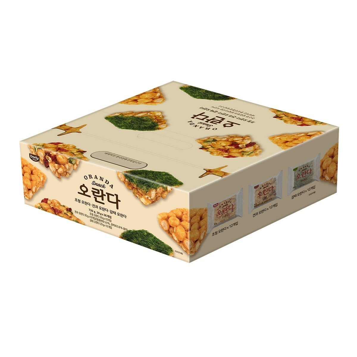 Dorly 韓式綜合口味沙琪瑪 20公克 X 36包