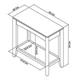 Bentley Designs Bergen 淺橡木邊桌 55公分